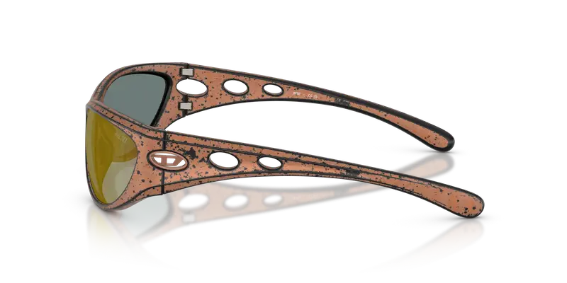 DIESEL Unisex DL3004U 20114Z Occhiali da sole Iniettato Bronzo Marrone Cat Eye Normale miniatura 3