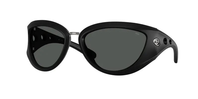 DIESEL Unisex DL3007U  200287 Occhiali da sole Iniettato Nero Grigio Cat Eye Normale