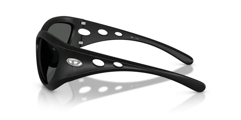 DIESEL Unisex DL3007U 200287 Occhiali da sole Iniettato Nero Grigio Cat Eye Normale miniatura 3