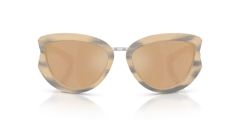 DIESEL Unisex DL3007U 20087J Occhiali da sole Iniettato Giallo Oro Cat Eye Normale miniatura 2