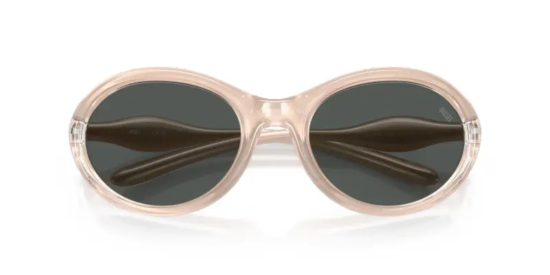 Unisex DL3009U 203487 Occhiali da sole Iniettato Verde Grigio Rotonda Normale miniatura 2