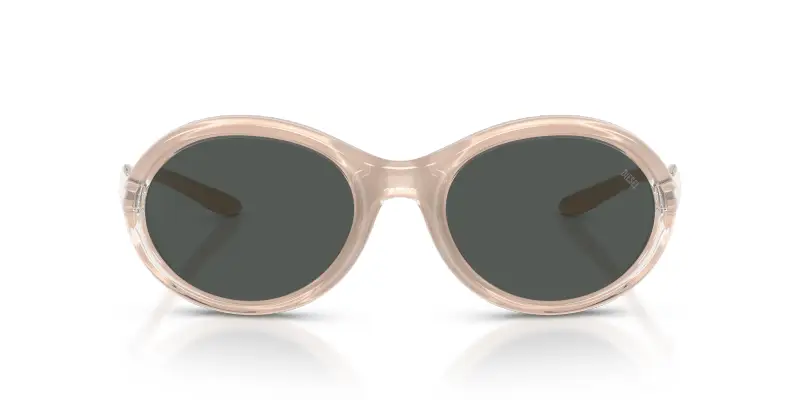 Unisex DL3009U 203487 Occhiali da sole Iniettato Verde Grigio Rotonda Normale miniatura 3