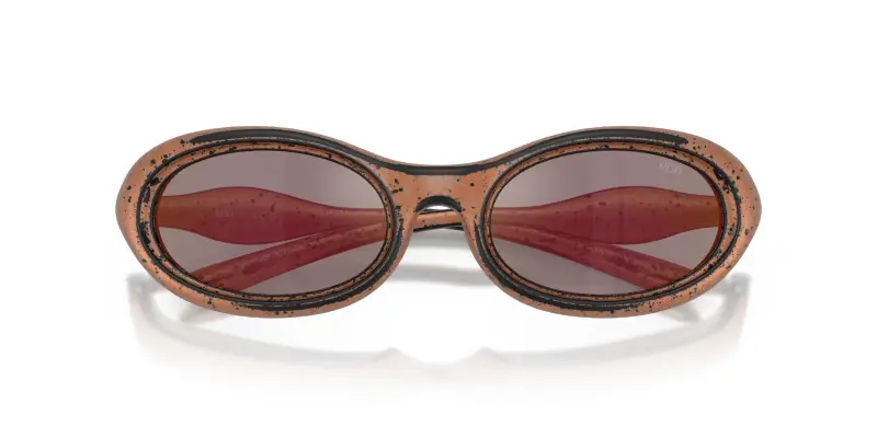 Unisex DL3011U 20114Z Occhiali da sole Iniettato Bronzo Grigio Rotonda Specchiate miniatura 2