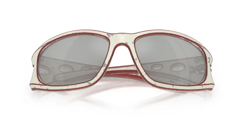 Unisex DL3012U 20108V Occhiali da sole Iniettato Bianco Argento Squadrata Normale miniatura 2