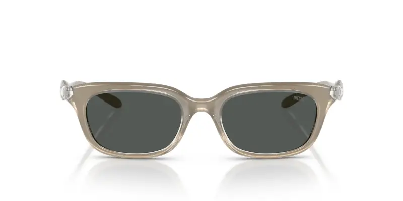 Unisex DL3013U 203587 Occhiali da sole Iniettato Verde Grigio Squadrata Normale miniatura 3