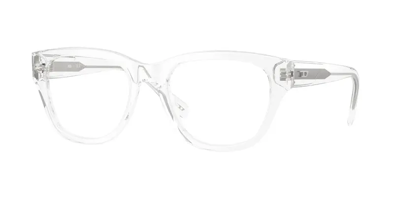 DIESEL Unisex DL4001  2005 Montature da vista Acetato Trasparente Trasparente Squadrata Normale