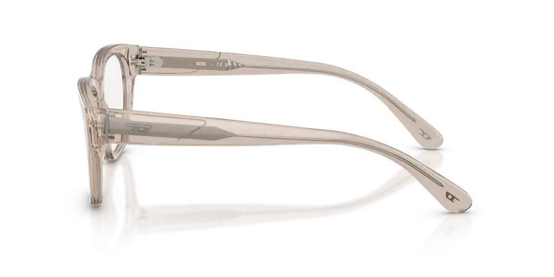 DIESEL Unisex DL4001F 2007 Montature da vista Acetato Grigio Trasparente Squadrata Normale miniatura 3