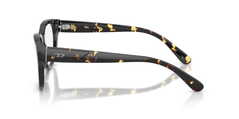 DIESEL Unisex DL4001F 2017 Montature da vista Acetato Tartaruga Trasparente Squadrata Normale miniatura 3