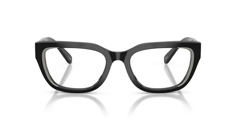 DIESEL Unisex DL4003F 2001 Montature da vista Acetato Nero Trasparente Squadrata Normale miniatura 2