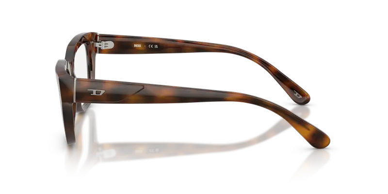 DIESEL Unisex DL4003F 2021 Montature da vista Acetato Tartaruga Trasparente Squadrata Normale miniatura 3