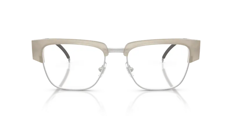 DIESEL Unisex DL4005 2019 Montature da vista Acetato Bianco Trasparente Squadrata Normale miniatura 2