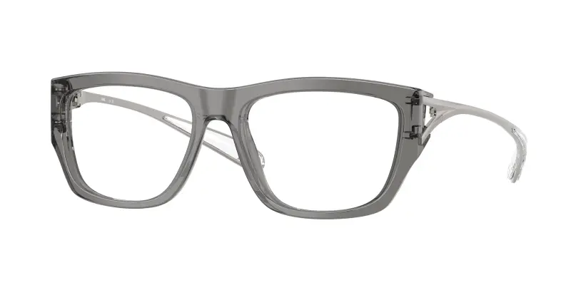 Unisex DL4008 2027 Montature da vista Acetato Grigio Trasparente Squadrata Normale