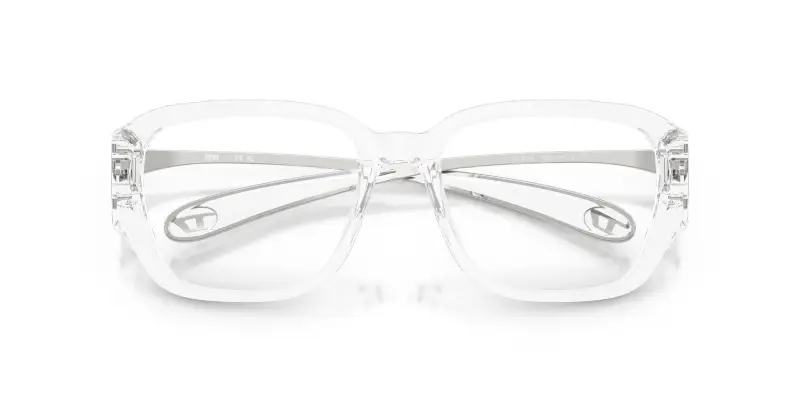 Unisex DL4009 2005 Montature da vista Acetato Trasparente Trasparente Squadrata Normale miniatura 2