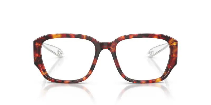 Unisex DL4009 2023 Montature da vista Acetato Rosso Trasparente Squadrata Normale miniatura 3