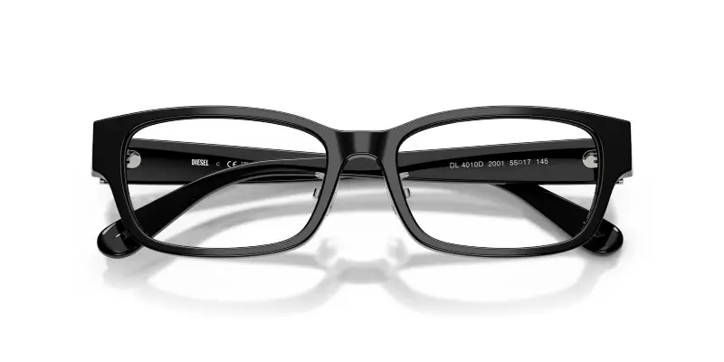 Unisex DL4010D 2001 Montature da vista Acetato Nero Trasparente Squadrata Normale miniatura 2