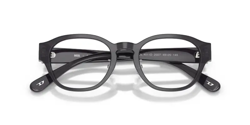 Unisex DL4011D 2027 Montature da vista Acetato Viola Trasparente Squadrata Normale miniatura 2