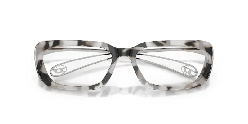 Unisex DL4012 721 Montature da vista Acetato Nero Trasparente Squadrata Normale miniatura 2