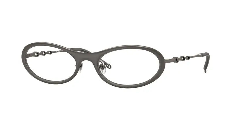 DIESEL Unisex DL5001  1009 Montature da vista Metallo Grigio Trasparente Rotonda Normale