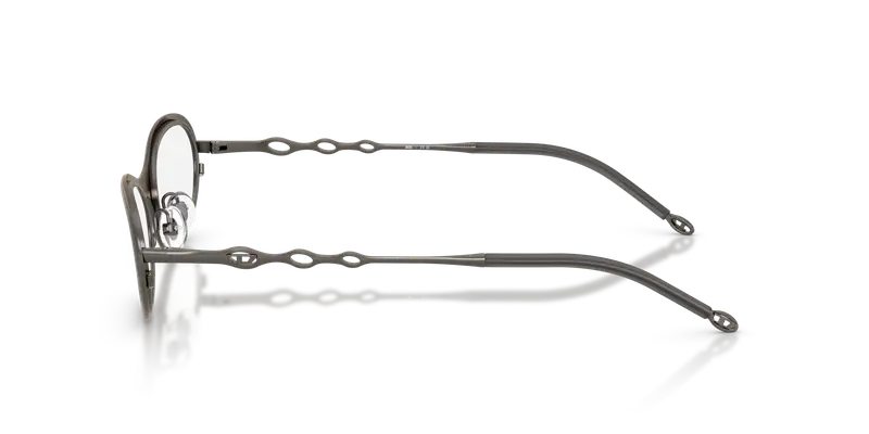 DIESEL Unisex DL5001 1009 Montature da vista Metallo Grigio Trasparente Rotonda Normale miniatura 3