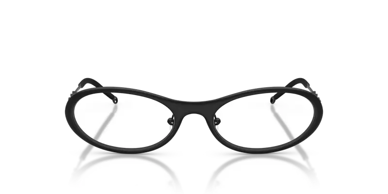 DIESEL Unisex DL5001 1013 Montature da vista Metallo Nero Trasparente Rotonda Normale miniatura 2