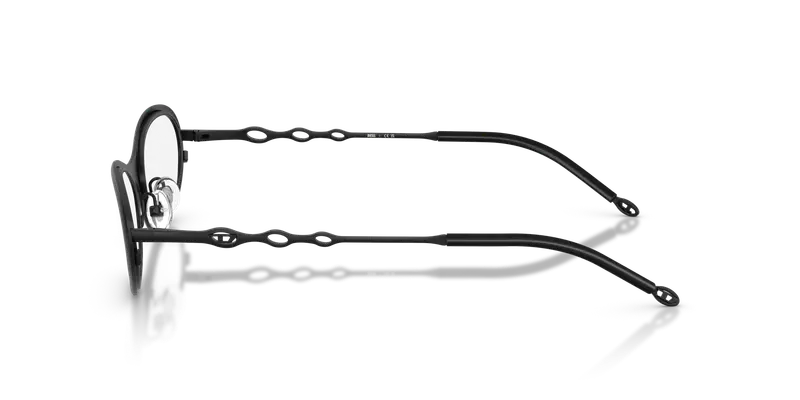 DIESEL Unisex DL5001 1013 Montature da vista Metallo Nero Trasparente Rotonda Normale miniatura 3