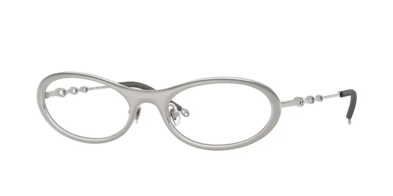 DIESEL Unisex DL5001  1014 Montature da vista Metallo Grigio Trasparente Rotonda Normale