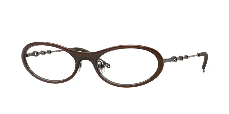 DIESEL Unisex DL5001  1025 Montature da vista Metallo Bronzo Trasparente Rotonda Normale