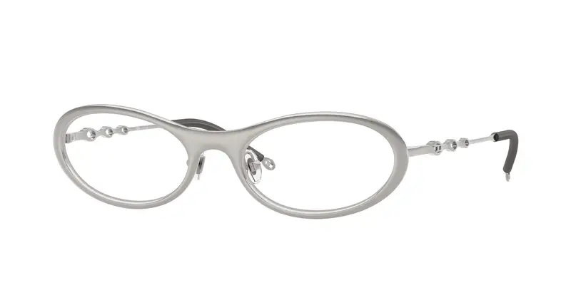 DIESEL Unisex DL5001  1039 Montature da vista Metallo Grigio Trasparente Rotonda Normale