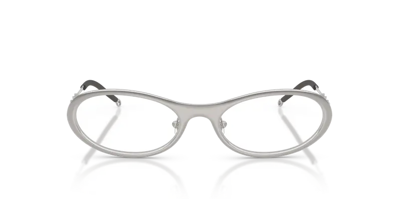 DIESEL Unisex DL5001 1039 Montature da vista Metallo Grigio Trasparente Rotonda Normale miniatura 2