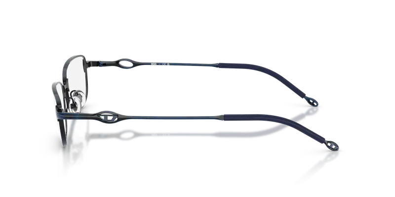 DIESEL Unisex DL5002 1024 Montature da vista Metallo Blu Trasparente Squadrata Normale miniatura 3