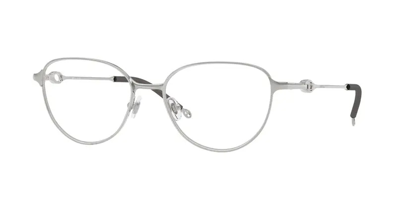 DIESEL Unisex DL5003 1001 Montature da vista Metallo Argento Trasparente Rotonda Normale