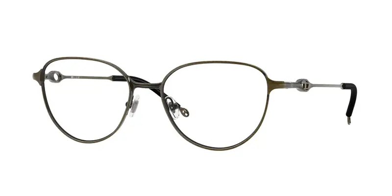 DIESEL Unisex DL5003 1029 Montature da vista Metallo Verde Trasparente Rotonda Normale