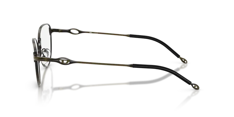 DIESEL Unisex DL5003 1029 Montature da vista Metallo Verde Trasparente Rotonda Normale miniatura 3