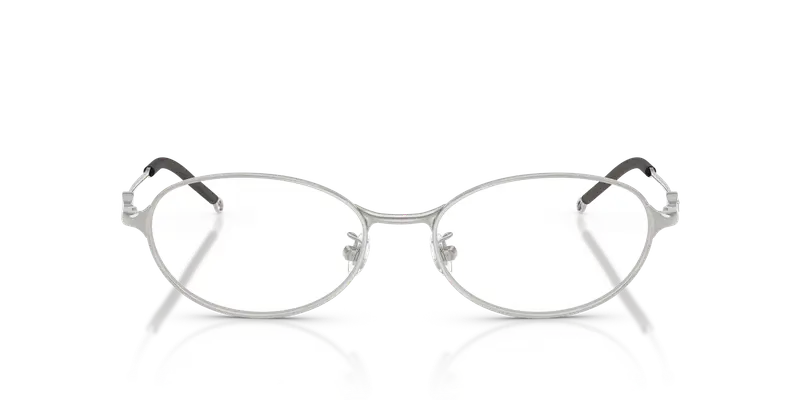 DIESEL Unisex DL5004D 1001 Montature da vista Metallo Argento Trasparente Rotonda Normale miniatura 2