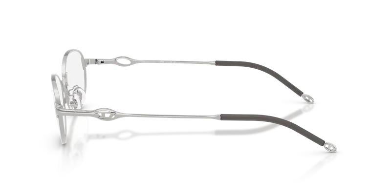 DIESEL Unisex DL5004D 1001 Montature da vista Metallo Argento Trasparente Rotonda Normale miniatura 3