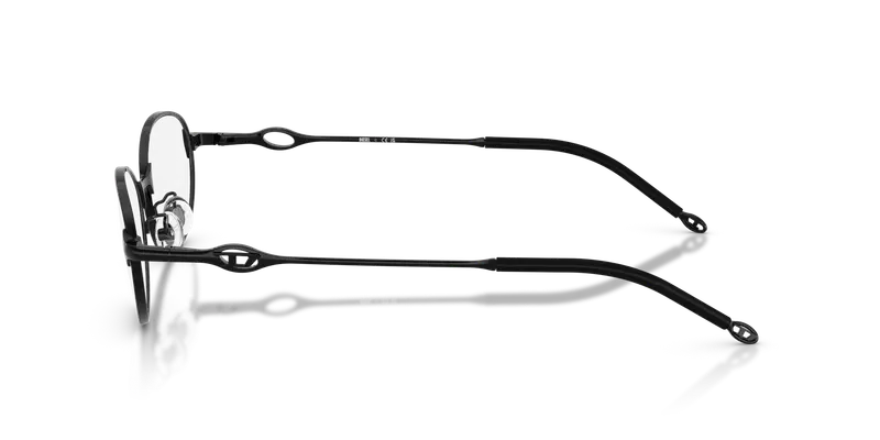 DIESEL Unisex DL5004D 1002 Montature da vista Metallo Nero Trasparente Rotonda Normale miniatura 3