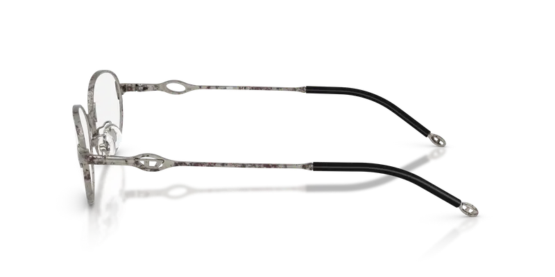 DIESEL Unisex DL5004D 1028 Montature da vista Metallo Argento Trasparente Rotonda Normale miniatura 3