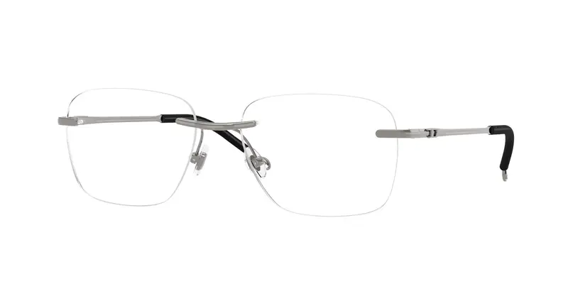 DIESEL Unisex DL5005  1003 Montature da vista Metallo Grigio Trasparente Pillow Normale