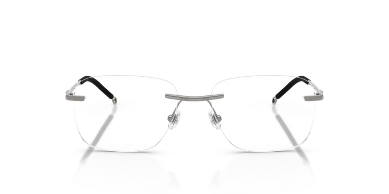 DIESEL Unisex DL5005 1003 Montature da vista Metallo Grigio Trasparente Pillow Normale miniatura 2