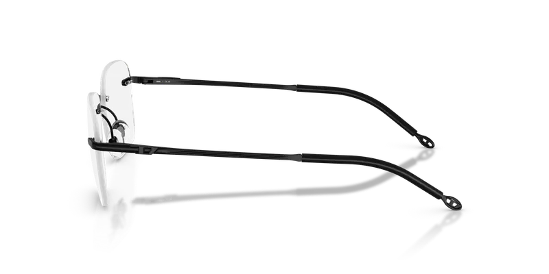 DIESEL Unisex DL5005 1008 Montature da vista Metallo Nero Trasparente Pillow Normale miniatura 3