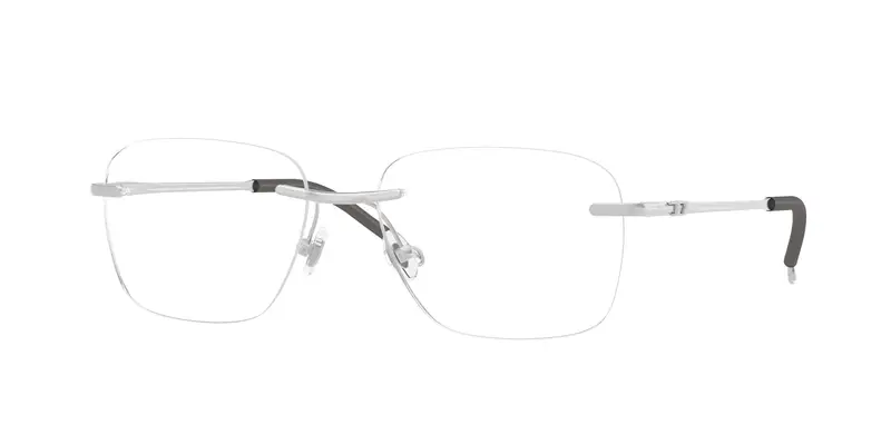 DIESEL Unisex DL5005  1016 Montature da vista Metallo Argento Trasparente Pillow Normale