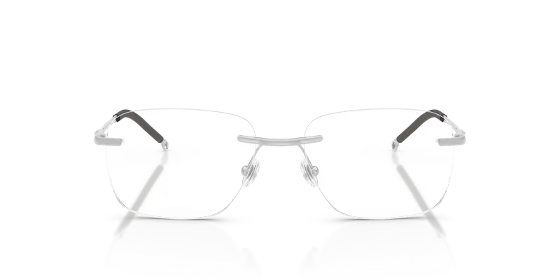 DIESEL Unisex DL5005 1016 Montature da vista Metallo Argento Trasparente Pillow Normale miniatura 2