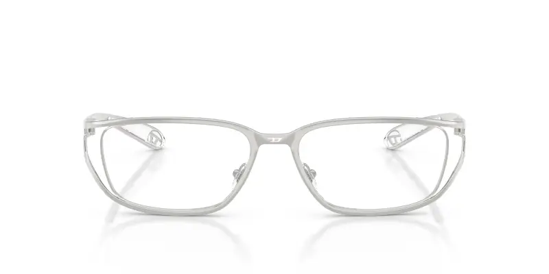 Unisex DL5006 1001 Montature da vista Metallo Argento Trasparente Squadrata Normale miniatura 3