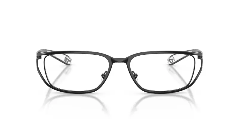 Unisex DL5006 1002 Montature da vista Metallo Nero Trasparente Squadrata Normale miniatura 3