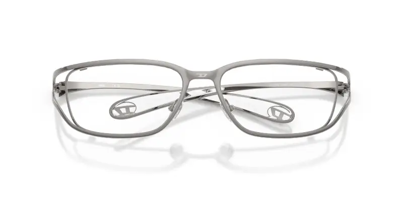 Unisex DL5006 1003 Montature da vista Metallo Grigio Trasparente Squadrata Normale miniatura 2