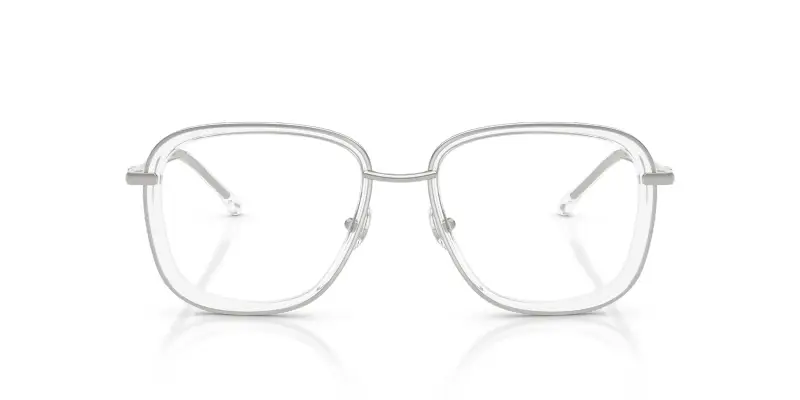 Unisex DL5009 1001 Montature da vista Metallo Argento Trasparente Rotonda Normale miniatura 3