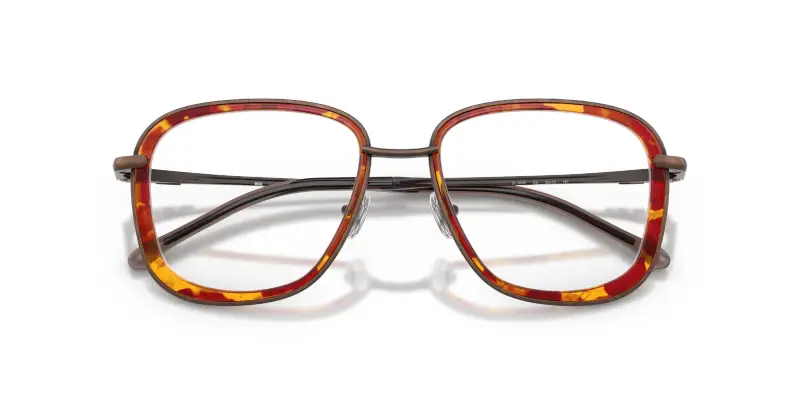 Unisex DL5009 105 Montature da vista Metallo Bronzo Trasparente Rotonda Normale miniatura 2