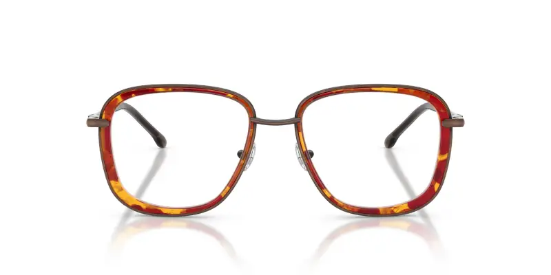 Unisex DL5009 105 Montature da vista Metallo Bronzo Trasparente Rotonda Normale miniatura 3