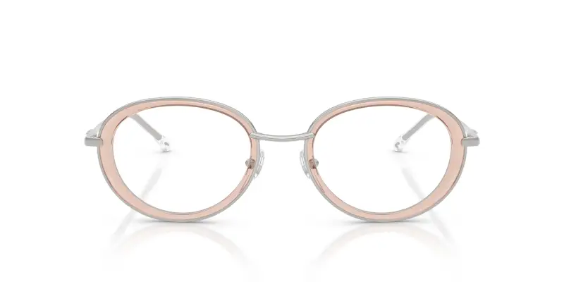 Unisex DL5010 1042 Montature da vista Metallo Argento Trasparente Rotonda Normale miniatura 3