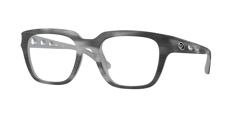 DIESEL Unisex DL6001U  2015 Montature da vista Iniettato Nero Trasparente Squadrata Normale